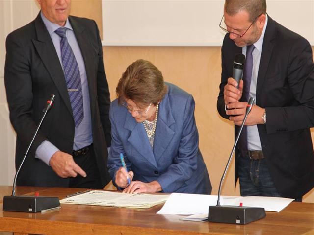 Assinado o Pacto de Amizade entre as cidades de São João do Polêsine e Loreo, Província de Rovigo - Itália
