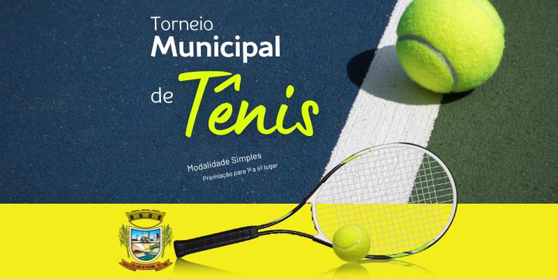 CMD convida comunidade em geral para Torneio Municipal de Tênis
