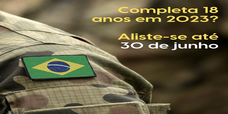 Notícia - ALISTAMENTO MILITAR 2023 - Prefeitura Municipal de Itatinga