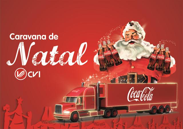 Caravana de Natal da Coca Cola estar no munic pio nesta quarta