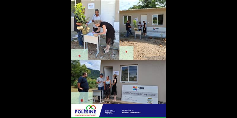 Entrega de duas casas através do FRBL