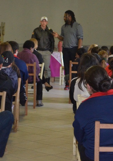 Repórter Manoel Soares palestrou em São João do Polêsine.