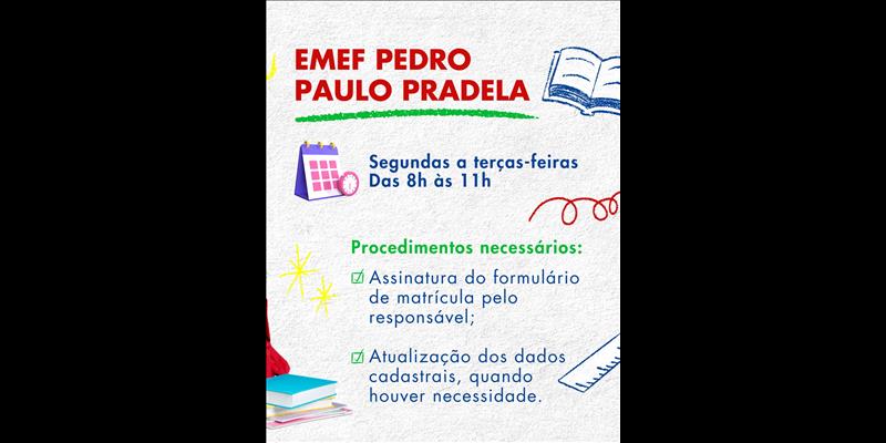 Prazo de rematrículas e matrículas na Rede de Ensino Municipal 