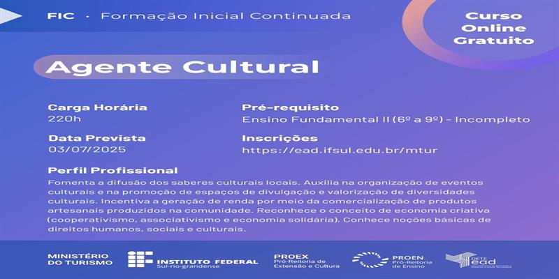 Cursos Gratuitos de Formação Inicial e Continuada - IFSUL 2025