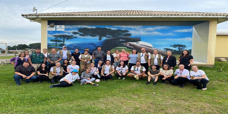 Prefeito, Departamento de Turismo e Emater de São João do Polêsine participam da visita técnica ao Geoparque Mundial da UNESCO Caminhos dos Cânions do Sul 