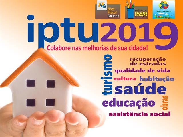 Cota Única do IPTU  vence 12 de agosto 