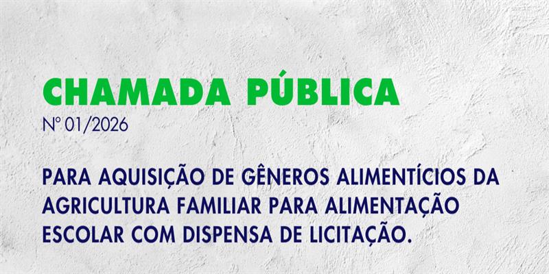 Chamada Pública 01/2026