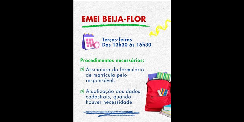 Prazo de rematrículas e matrículas na Rede de Ensino Municipal 
