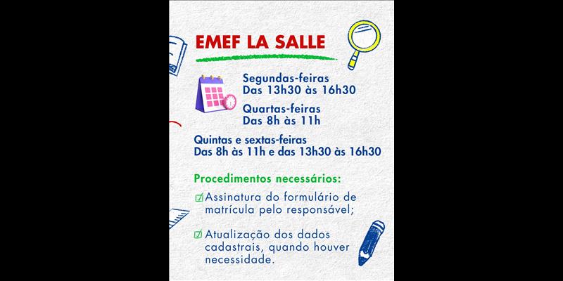 Prazo de rematrículas e matrículas na Rede de Ensino Municipal 