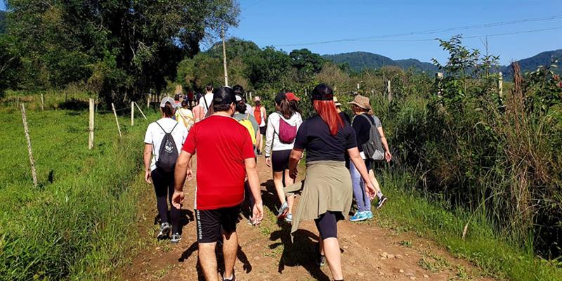 Caminhadas na Natureza em São João do Polêsine agitou o domingo no Geoparque Quarta Colônia