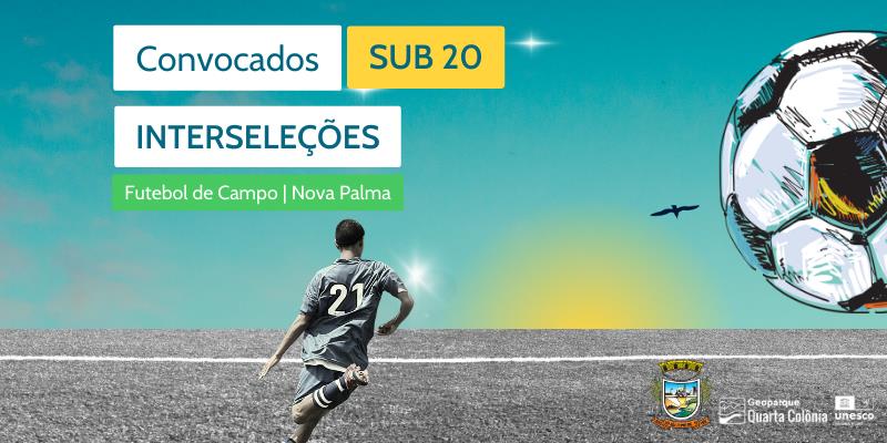 CMD divulga lista de convocados SUB 20 para o Interseleções de Futebol de Campo em Nova Palma