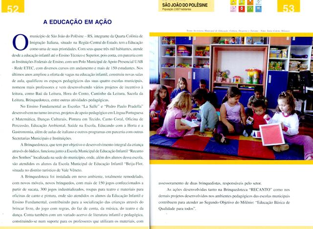 Município é reconhecido pelo seu trabalho incessante pela Educação