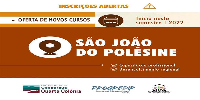 Estão abertas as inscrições para  o curso de Design e Criatividade  do Progredir Geoparque Quarta Colônia Aspirante Unesco.