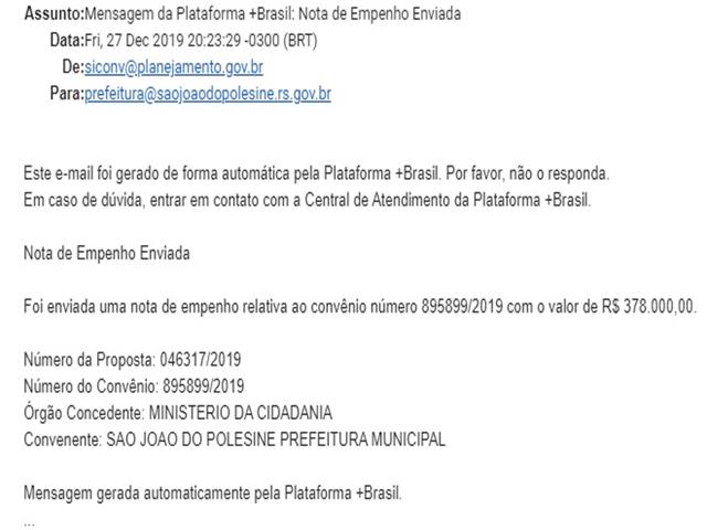 Empenhado verba para construção de CRAS Municipal