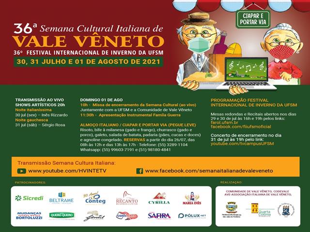 Lançamento 36º Festival Internacional de Inverno da UFSM e 36ª Semana Cultural Italiana de Vale Vêneto