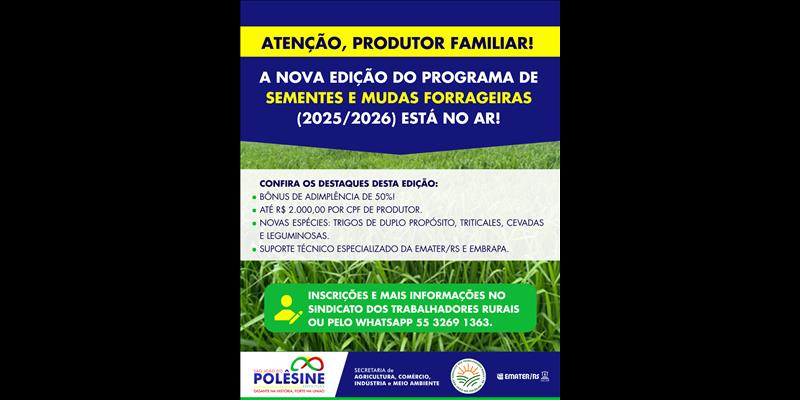 Programa de Sementes e Mudas Forrageiras