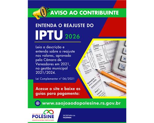 AVISO AO CONTRIBUINTE 
